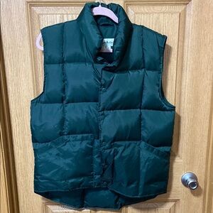Vintage Gander Mountain 80/20 Duck Down Puffer Vest Hunter Green M REG medium